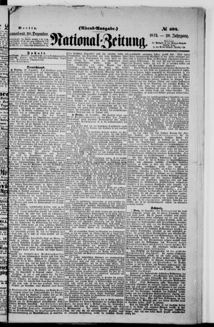 Nationalzeitung on Dec 20, 1873