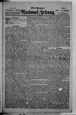 National-Zeitung vom 03.01.1874