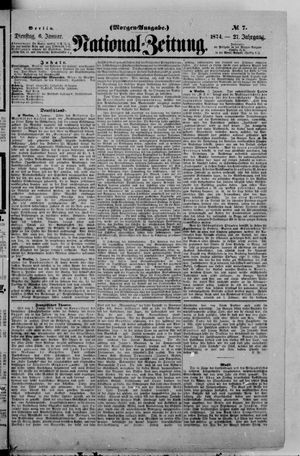 Nationalzeitung vom 06.01.1874