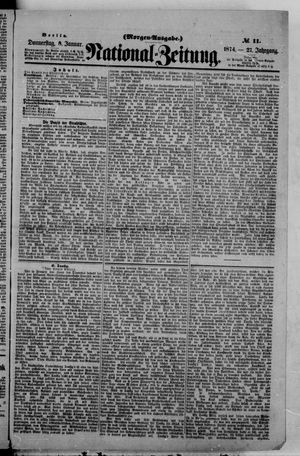 Nationalzeitung vom 08.01.1874