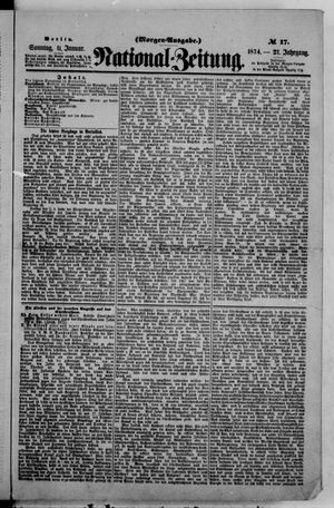 Nationalzeitung vom 11.01.1874