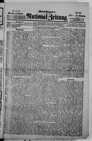 Nationalzeitung vom 12.01.1874