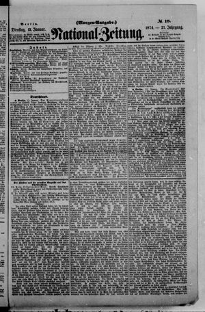 Nationalzeitung vom 13.01.1874