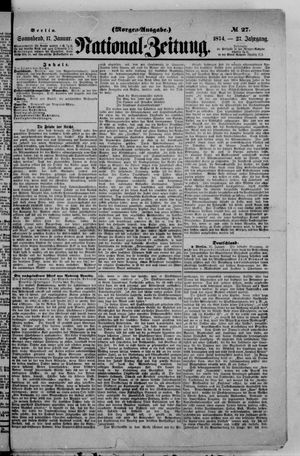 Nationalzeitung vom 17.01.1874