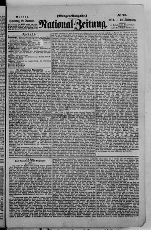 Nationalzeitung vom 18.01.1874