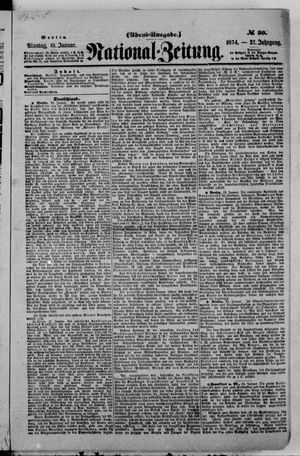 Nationalzeitung vom 19.01.1874