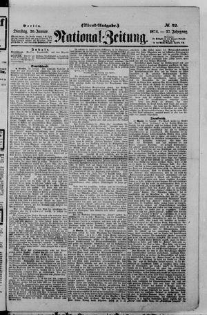 Nationalzeitung vom 20.01.1874