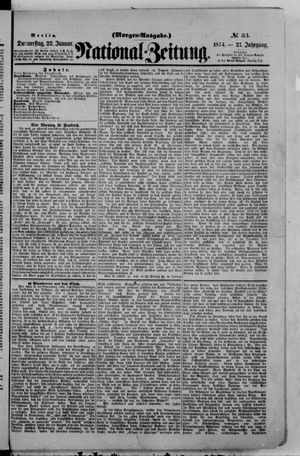 National-Zeitung vom 22.01.1874