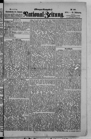 Nationalzeitung vom 24.01.1874