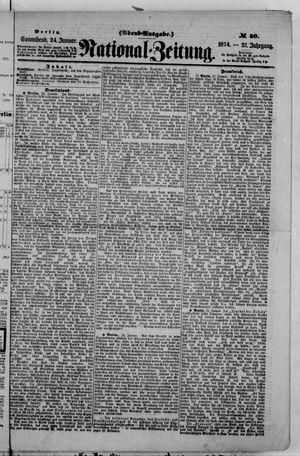 Nationalzeitung on Jan 24, 1874