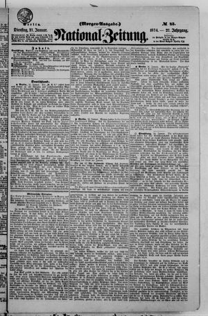 National-Zeitung vom 27.01.1874