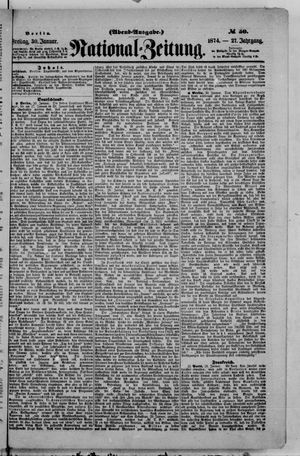 Nationalzeitung vom 30.01.1874