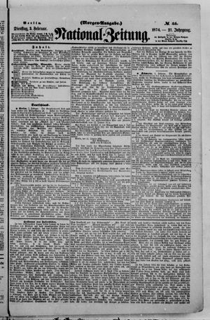 National-Zeitung vom 03.02.1874