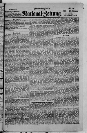Nationalzeitung vom 11.02.1874