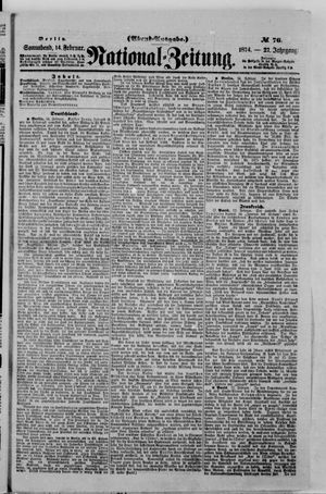 National-Zeitung vom 14.02.1874