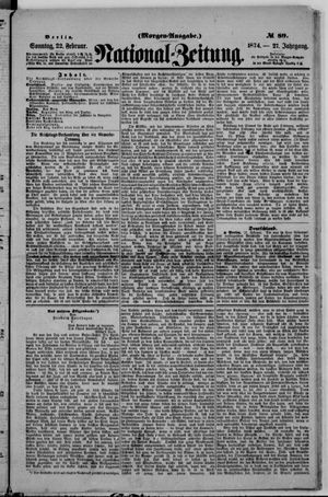 Nationalzeitung vom 22.02.1874