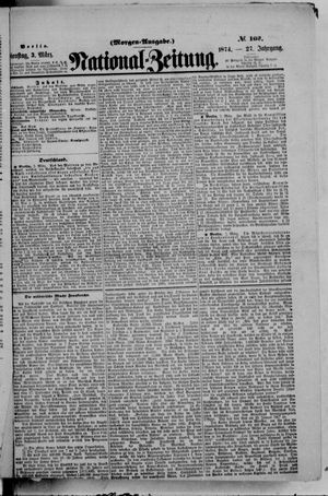 Nationalzeitung vom 03.03.1874