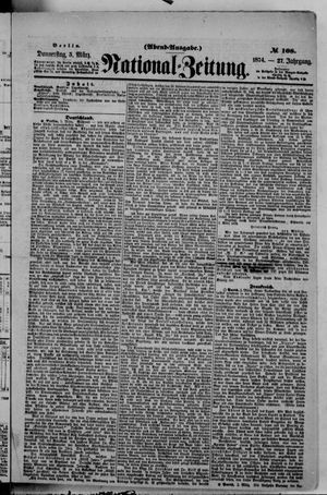 Nationalzeitung vom 05.03.1874