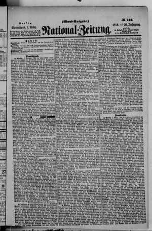 National-Zeitung vom 07.03.1874