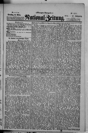 Nationalzeitung vom 10.03.1874