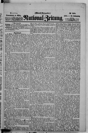 Nationalzeitung on Mar 14, 1874