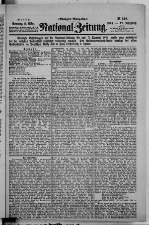 National-Zeitung vom 15.03.1874