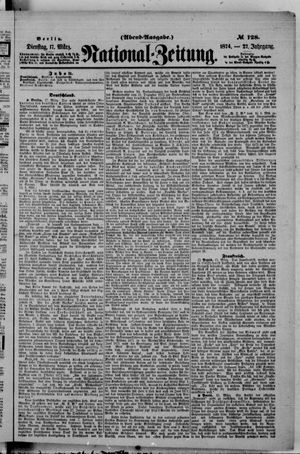 Nationalzeitung on Mar 17, 1874