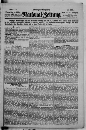 Nationalzeitung vom 19.03.1874