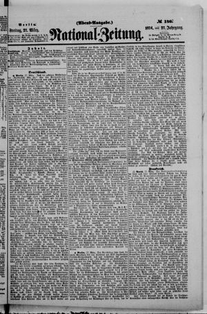 Nationalzeitung vom 27.03.1874