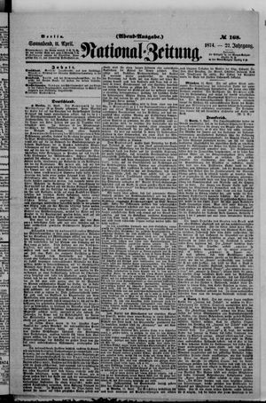 Nationalzeitung vom 11.04.1874