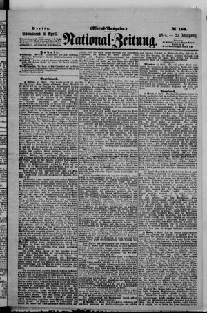 National-Zeitung vom 11.04.1874
