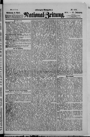Nationalzeitung vom 15.04.1874