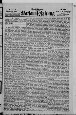 National-Zeitung vom 20.04.1874