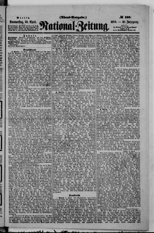 Nationalzeitung vom 23.04.1874