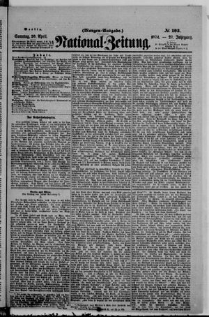 National-Zeitung vom 26.04.1874