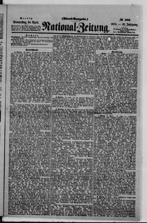 National-Zeitung vom 30.04.1874
