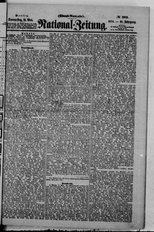 Nationalzeitung vom 21.05.1874