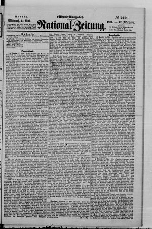 Nationalzeitung vom 27.05.1874