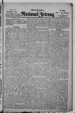 Nationalzeitung vom 03.06.1874