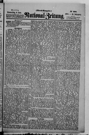 Nationalzeitung vom 11.06.1874
