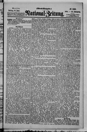 Nationalzeitung vom 12.06.1874