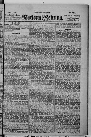 Nationalzeitung vom 20.06.1874