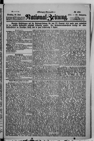 National-Zeitung on Jun 23, 1874