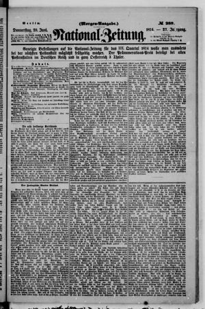 Nationalzeitung vom 25.06.1874