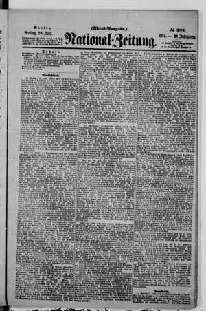 National-Zeitung on Jun 26, 1874