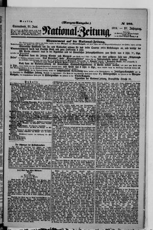 Nationalzeitung vom 27.06.1874