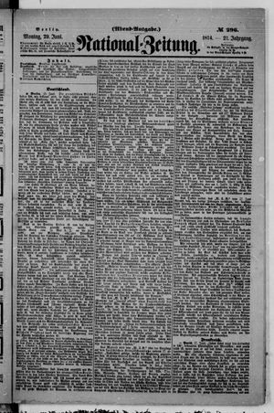 Nationalzeitung vom 29.06.1874