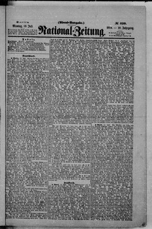 Nationalzeitung vom 13.07.1874