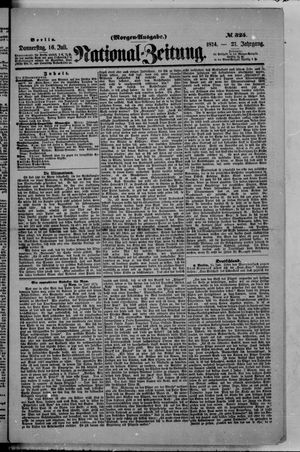 Nationalzeitung vom 16.07.1874
