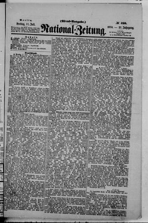 National-Zeitung vom 17.07.1874